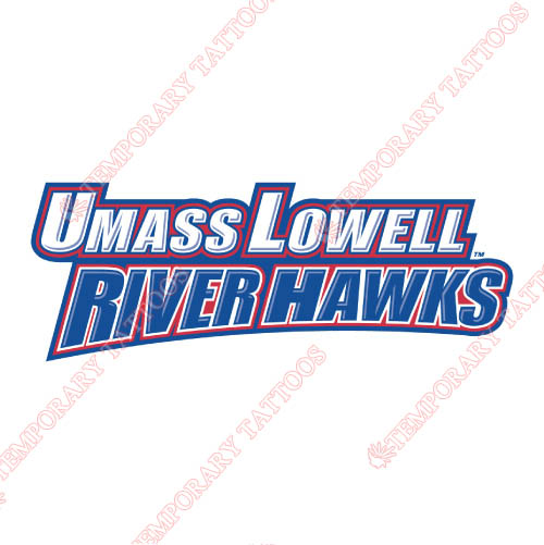 UMass Lowell River Hawks Customize Temporary Tattoos Stickers NO.6681